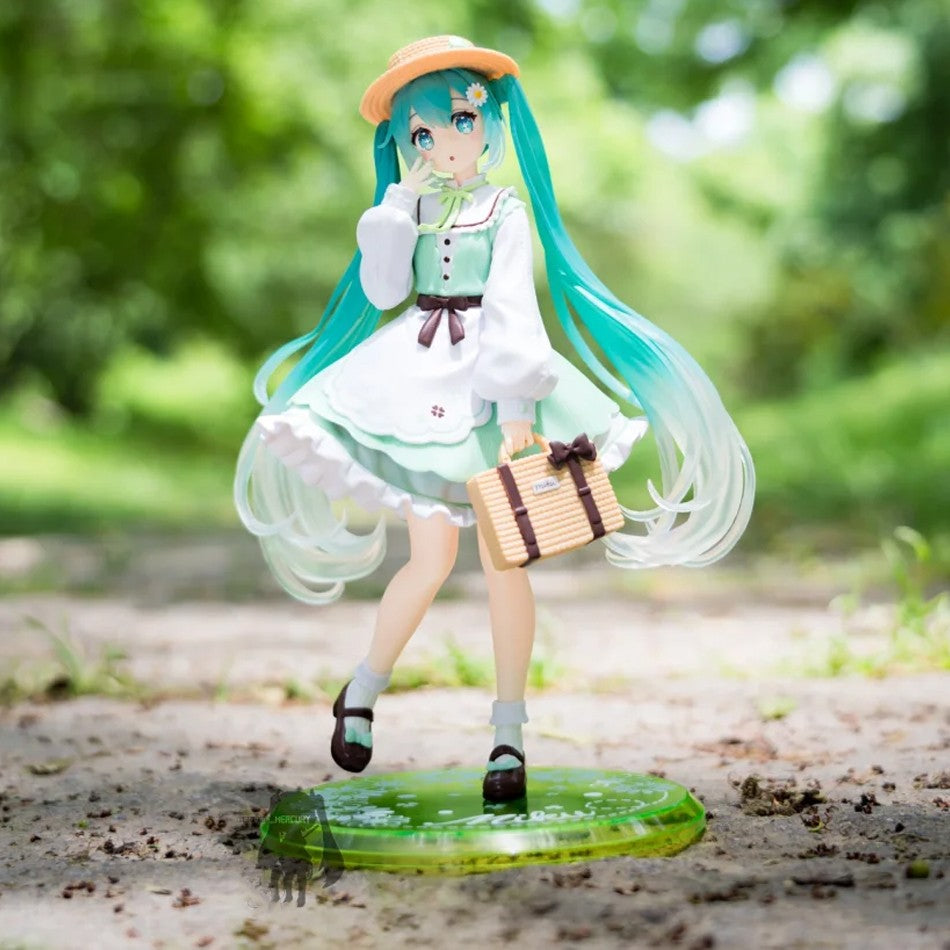 20CM Original Taito Fashion Hatsune Miku País Anime Boneco Brinquedos Figura de Ação PVC Modelo Coleção Boneca Presentes de Aniversário