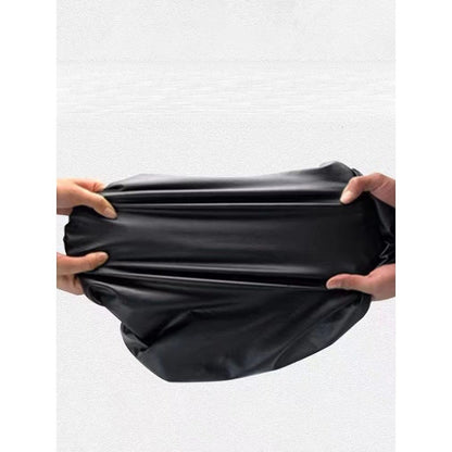 1pc Capa de assento de moto, capa de couro geral para quatro estações, pode ser personalizada, capa de couro PU elástica, protetora solar, impermeável