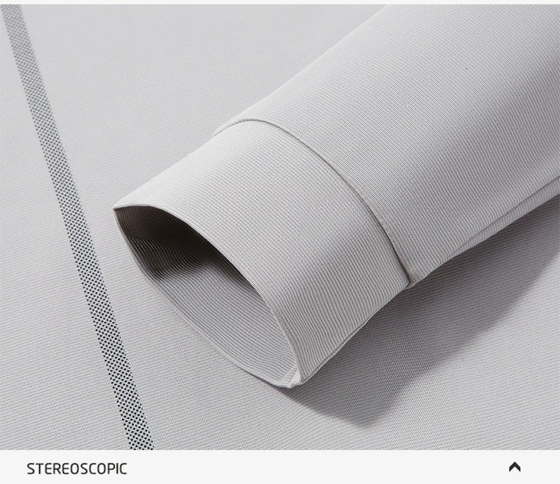 BROWON Graphic Polo Shirt Men 2025 Autumn New Business Slim Long Sleeve T Shirt Man Casual Loose Printed Striped Clothes for Men