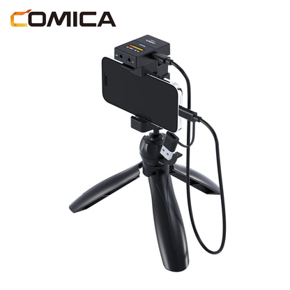 Comica VM30 2.4G Microfone Shotgun Sem Fio Supercardioide Microfone On-camera com Controle de Ganho para Câmera, Smartphone, Computador