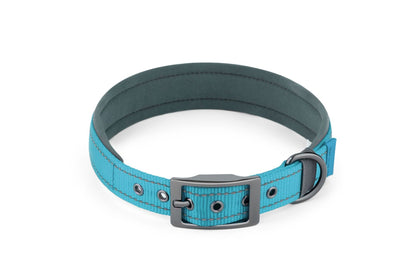 Coleira de cachorro para ambientes externos Fivela de metal Coleira de nylon respirável Coleira de pescoço de alta qualidade para cães de médio e grande porte