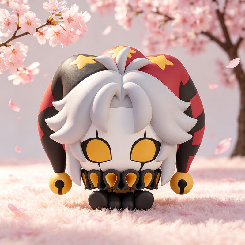 7CM Anime ?The Freak Circus Pierrot?  PVC Figures Model Figurine Sitting Position Model Desk Display Standing Ornament Fans Gift