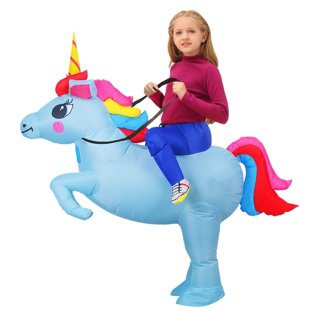 Child Kids Mascot Dinosaur Inflatable Costumes Unicorn Rooster Anime Dress Suits Purim Halloween Christmas Party Cosplay Costume