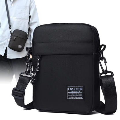 Simple Casual Mini Crossbody Bag Men's Nylon Small Shoulder Bag For Men Oxford Messenger Phone Side Sling Bag Husband Chest Pack