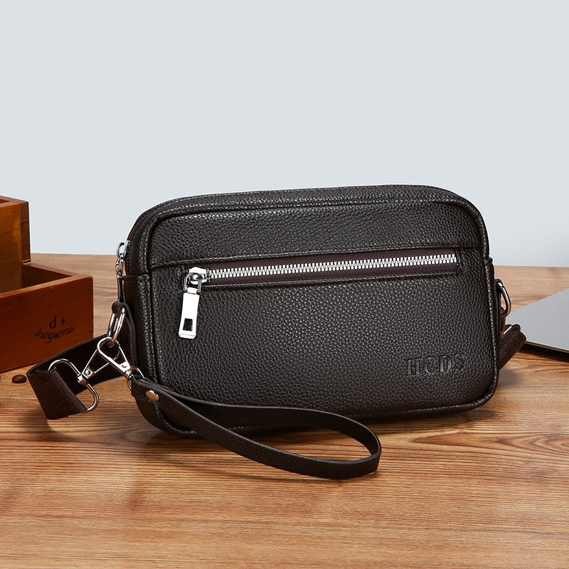 New Style Hand-Held Men's Bag - Trendy Large-Capacity Waterproof Shoulder Bag Casual And Versatile Cross-Body Bag