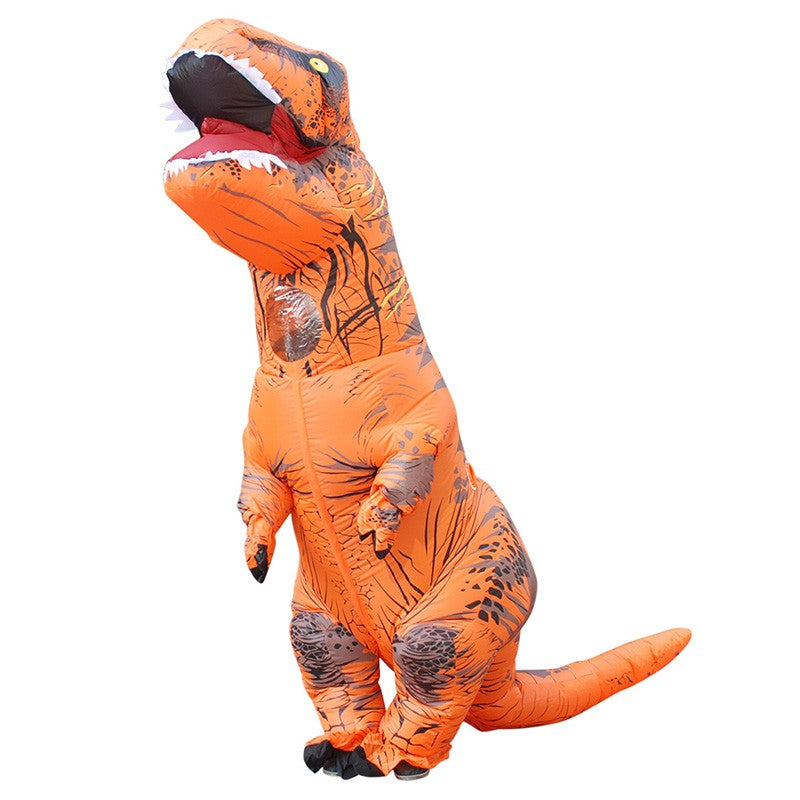 Tyrannosaurus Rex Inflatable Costume Adult Dinosaur Halloween Party Wear Fancy Dress Costume for Adults Festival Mascot