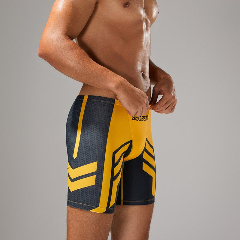 SEOBEAN Men's Low-Waist Boxer Shorts Swimming Trunks Hot Spring Pants Men's Swimsuit Comfortable Briefs Water Sports Gear