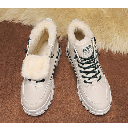 Men's winter warm ankle boots, new anti-slip sports shoes, men's motorcycle snow boots Botas Para Hombre