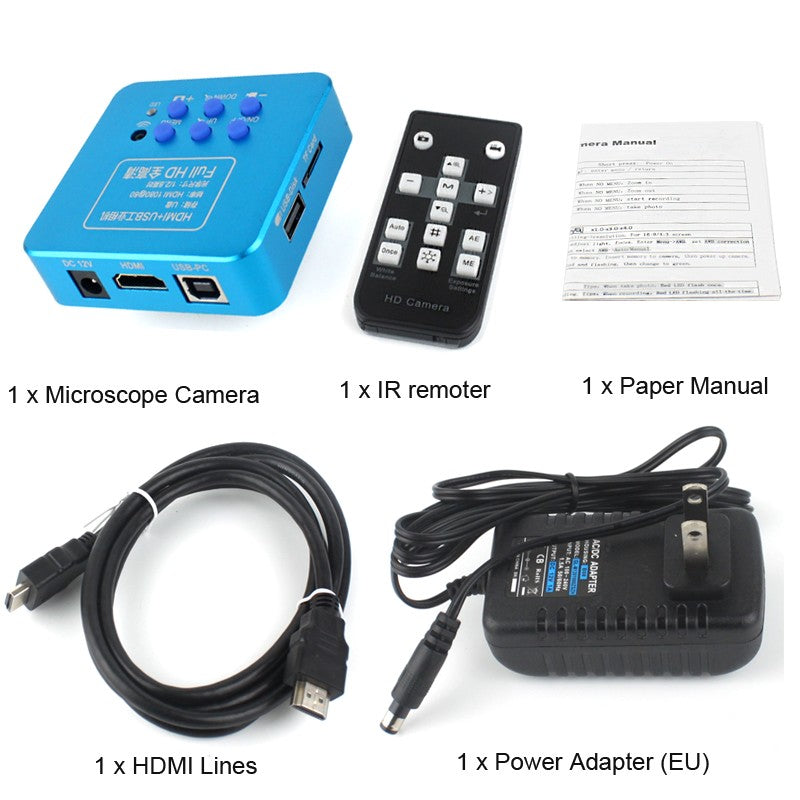 SONY IMX307 48MP 50MP 2K VGA HDMI USB TF 1080P Video Microscope Camera C MOUNT Lens For Phone Tablet PC PCB IC Soldering Repair
