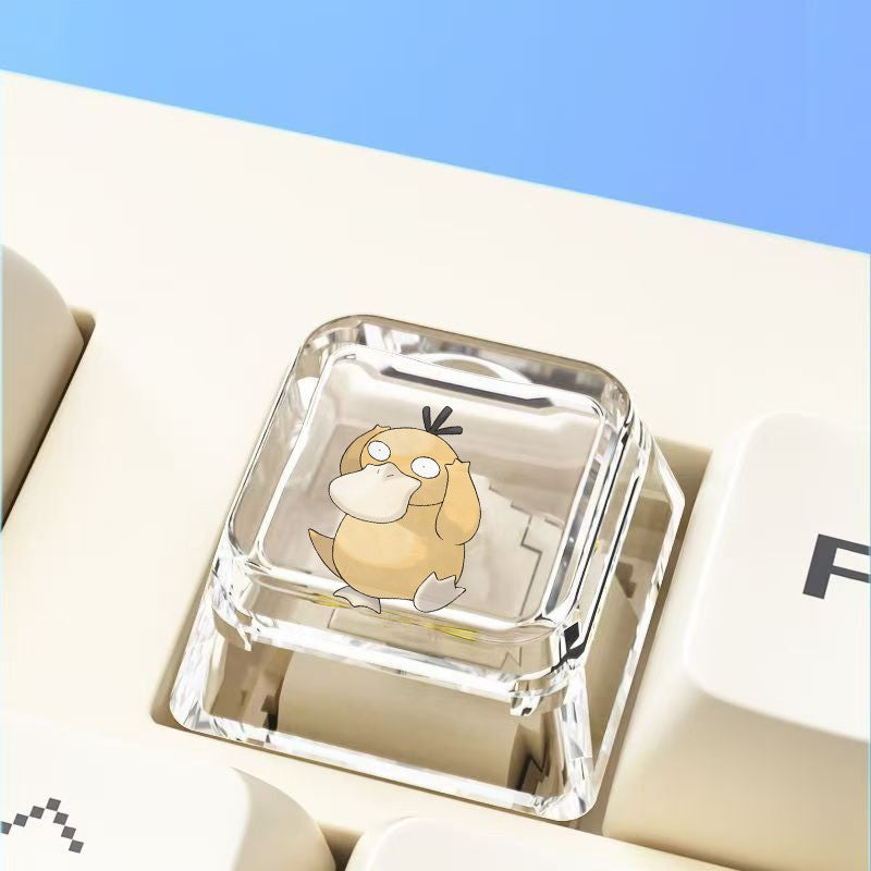 Pokemon Cross mechanical keyboard personalized anime keycap single Charmeleon Blastoise Eevee transparent cartoon keycap