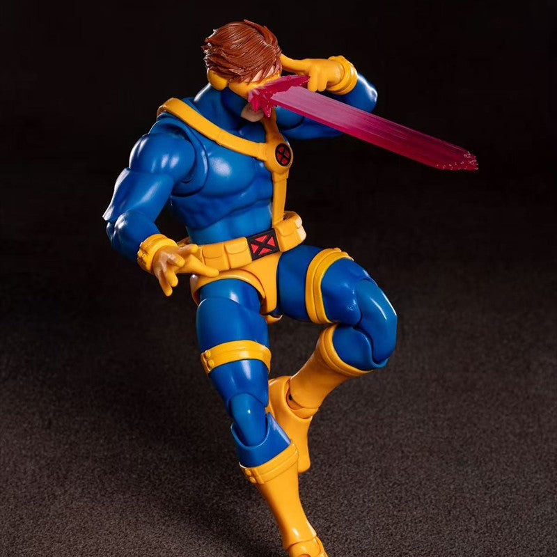 Genuine BANDAI S.H.Figuarts X-Men Scott Summers Cyclops GAMERVERSE Anime Action Figure Modelo Colecionável Presente Infantil