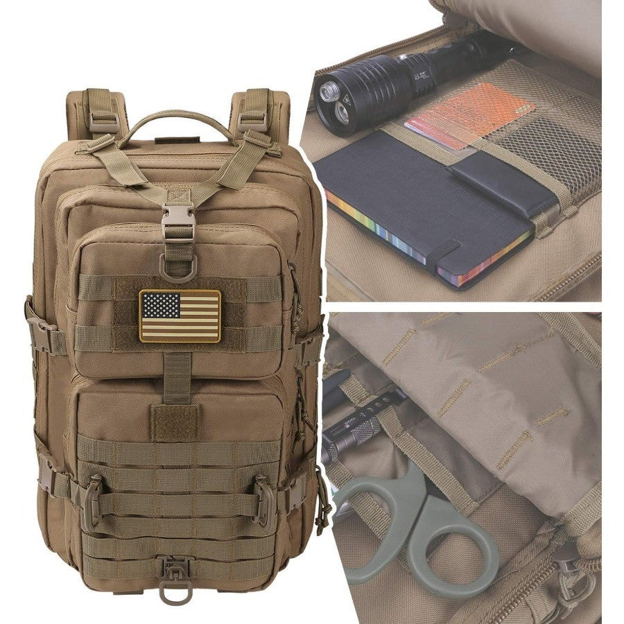 50L/30L Backpack  Military Assault Pack For Men, 3 Day Bug Out Bag Molle DaypackFor Camping Outdoor Sport Rucksack Backpacks