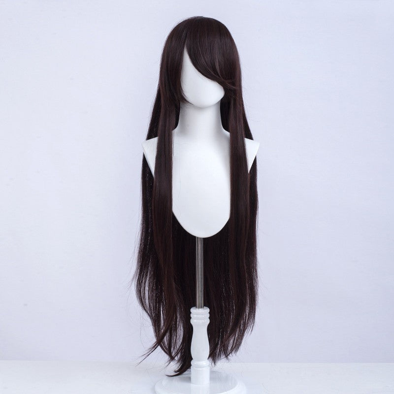 Halloween Cosplay Anime Party Fancy Wig Costume Wig 100cm Long Straight Heat Resistant Synthetic Hair Anime Colored Hair