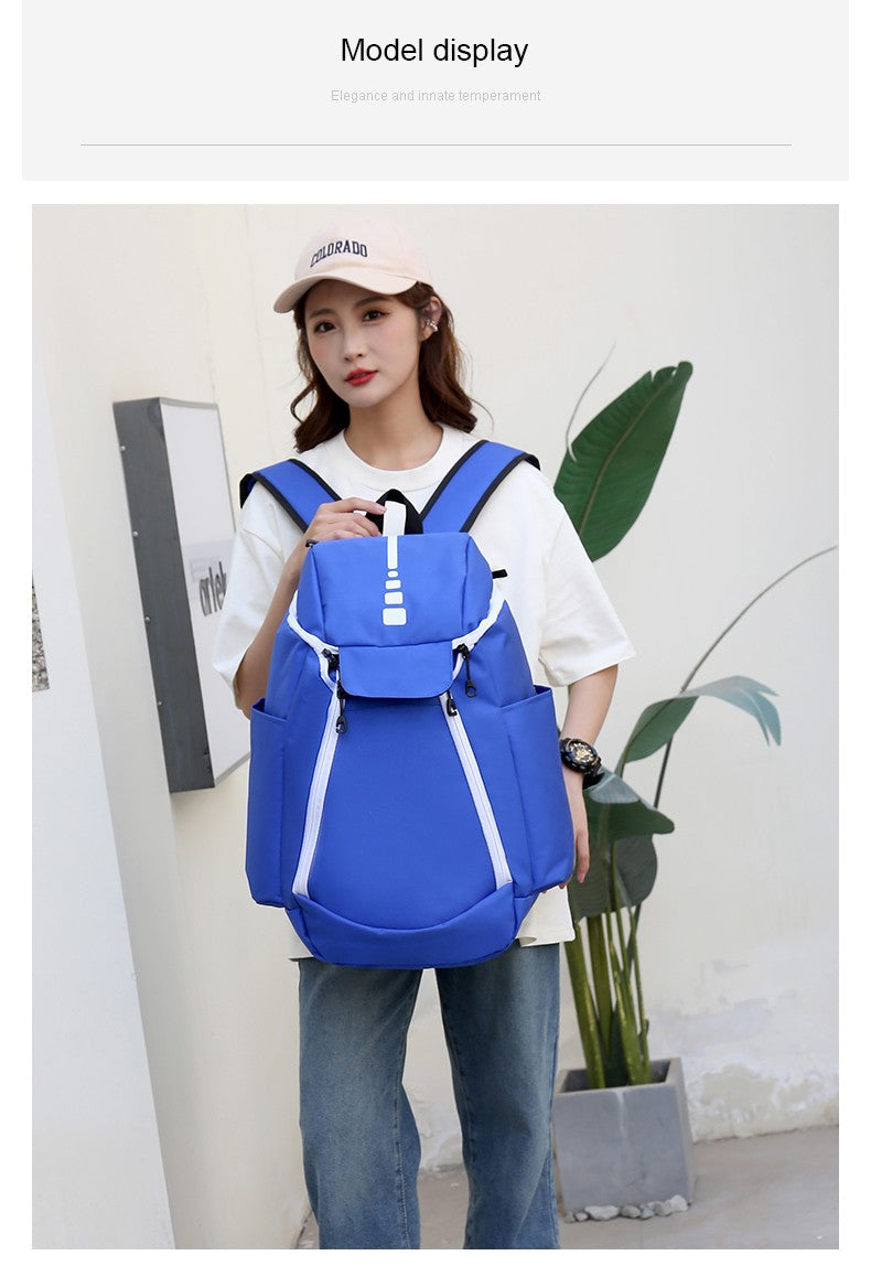 Mochila de basquete de grande capacidade com logotipo personalizado, bolsa de treinamento multifuncional para atividades ao ar livre com número impresso, bolsa esportiva de basquete e futebol