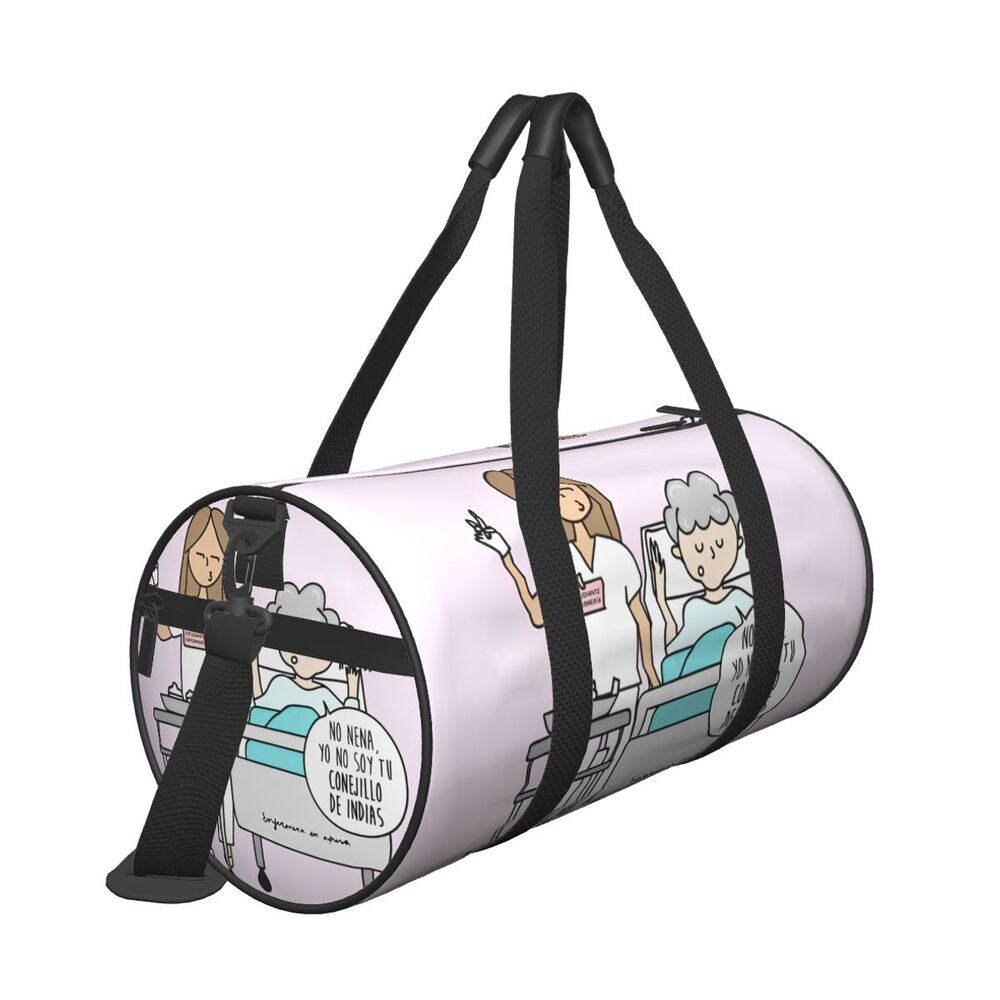Couple Travel Bag Enfermera En Apuros Doctor Nurse Gym Bag Large Oxford Custom Handbag Colorful Casual Sports Bag