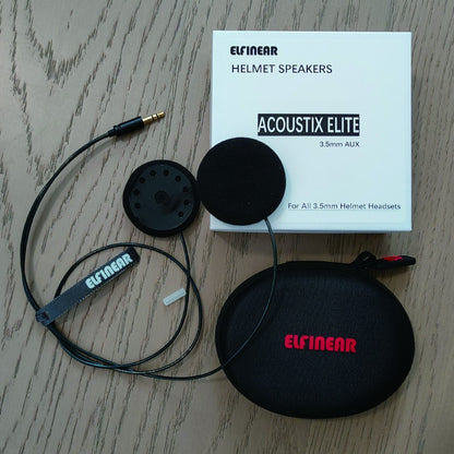 ELFINEAR Helmet Speakers Compatible With RESO/CARDO/ASMAX Devices Compatible with All 3.5mm Communicators