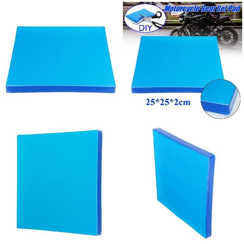 Almofada de Gel para Banco de Moto Almofada de Assento com Absorção de Choque Tapetes Reduzem a Fadiga Almofada Confortável Macia Fresca DIY Banco de Moto