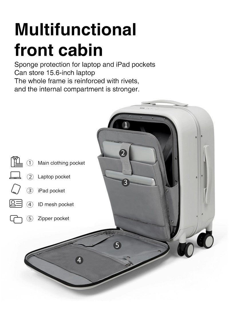 Mixi Patente Design Mala de Viagem com Estrutura de Alumínio Mala de Rodinhas de Bordo Bonita para Cabine 18 20 24 Polegadas M9260