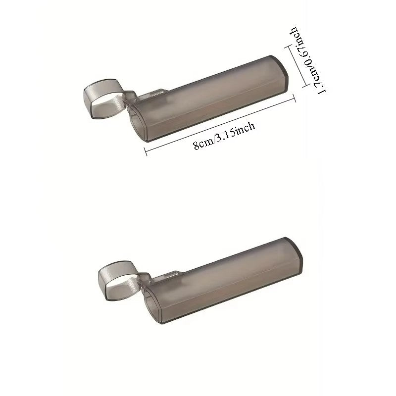 Estojo Transparente de Plástico para Palitos de Dente, Ideal para Viagens ao Ar Livre, Cozinha e Suprimentos de Restaurante, Fácil de Transportar e Usar