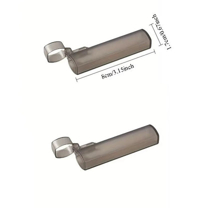 Estojo Transparente de Plástico para Palitos de Dente, Ideal para Viagens ao Ar Livre, Cozinha e Suprimentos de Restaurante, Fácil de Transportar e Usar