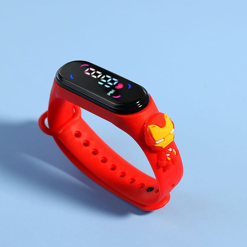 Disney Stitch LED Waterproof Kids Digital Watch Spiderman Hulk Children Watch Sports Touch Electronic Watch  Kids Gifts