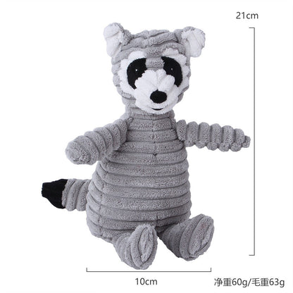 Brinquedo de Pelúcia para Cães Mordedor de Cordeiro, Macaco, Porco com Som, Treinamento de Ventilação, Suprimentos para Limpeza de Dentes de Cães, Brinquedos para Cães Grandes