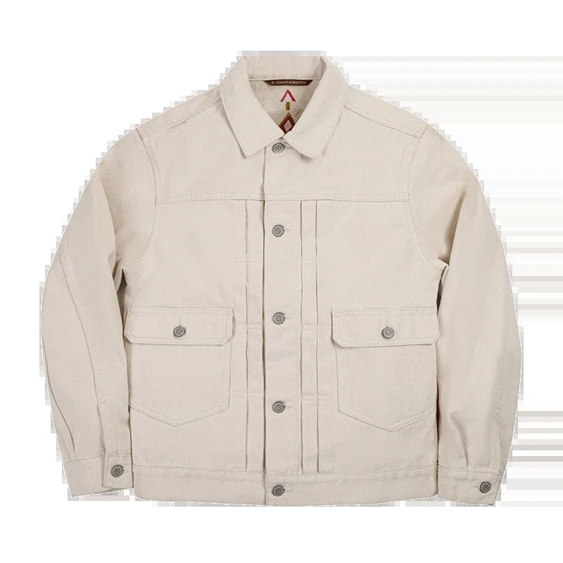 Maden Retro Jeans Jacket Men Amekaji Denim Coat Cotton 100% Slim Fit Outwear Fashion Streetwear Qality Vintage Men’S Clothing