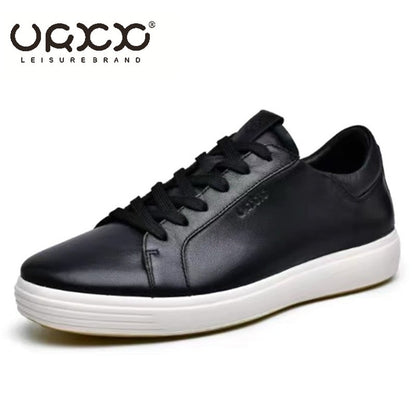 Men Sneakers Casual Shoes Men Flats Zapatillas Hombre Lightweight Genuine leather Breathable Shoes Men Black Sports Board Shoes