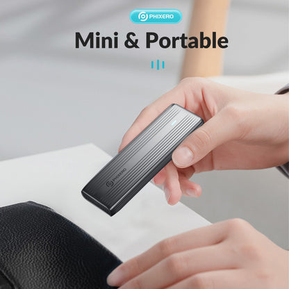 PHIXERO M.2 NVMe SATA SSD Enclosure Duplo Protocolo NVMe para Adaptador USB 10Gbps USB 3.1 Gen2 USB C Case Externo Liga de Alumínio