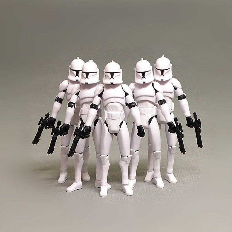 Star Wars Black Warrior Bai Bing Invisible Clone Trooper Display de boneco articulado 1/8 escala 3,75