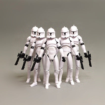 Star Wars Black Warrior Bai Bing Invisible Clone Trooper Display de boneco articulado 1/8 escala 3,75