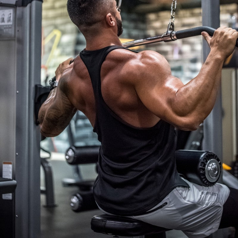 Men's Sleeveless Fitness Tank Top, Cotton Slim Fit Soft Gym Shirt, Bodybuilding Stringer Muscle Singlet for Intense Training