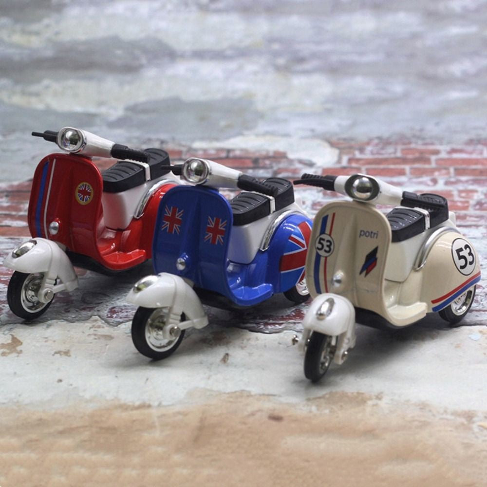 Modelo de Moto em Liga Leve Miniatura Fundido por Injeção Inércia Mini Moto Simulação Brinquedo Carro Modelo de Moto Presente Veículo de Fricção
