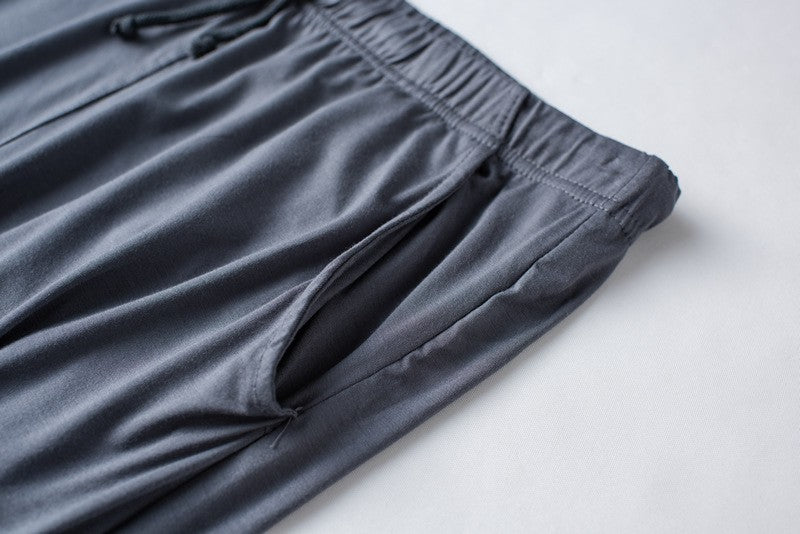 Men's spring and summer new modal pajamas two-piece short-sleeved trousers thin large size loose sports home wear suit sleepwear
