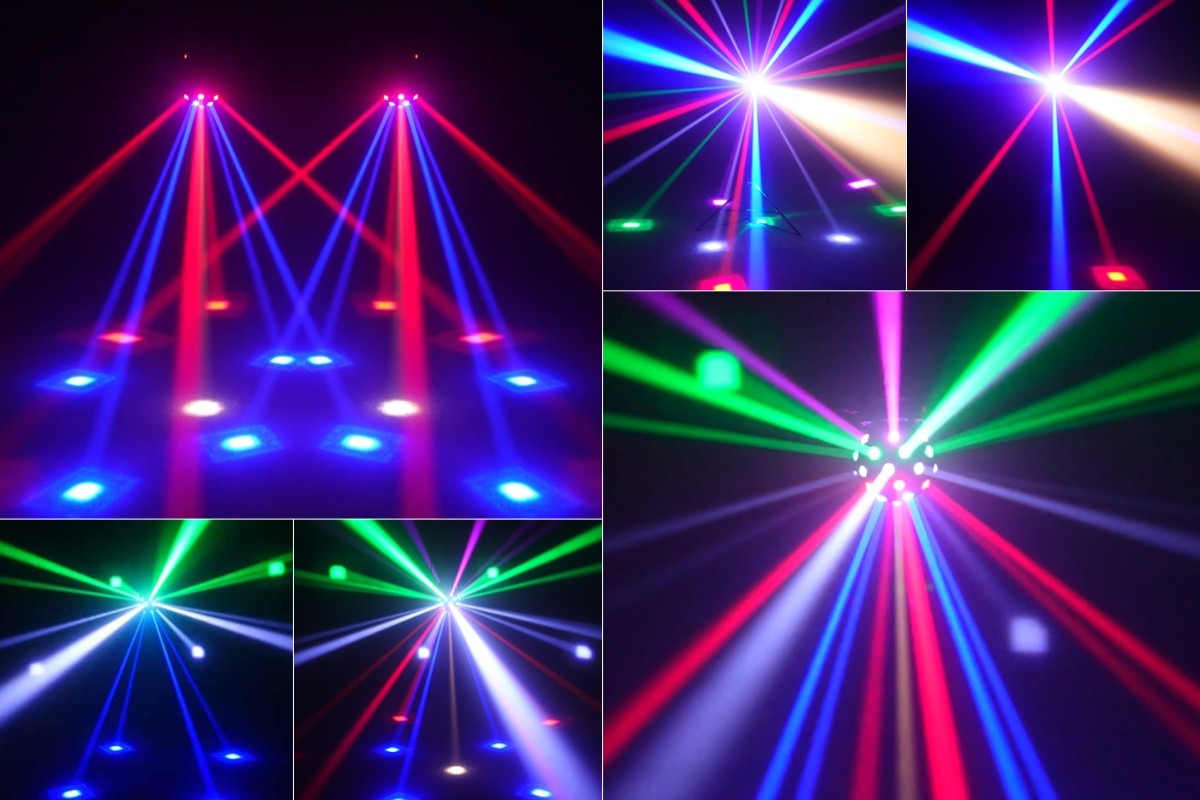 150W Moving Head Light 360°Rotation Disco Ball Beam Stage Light DMX512 4in1 RGBW DJ led lights For Party Christmas Event