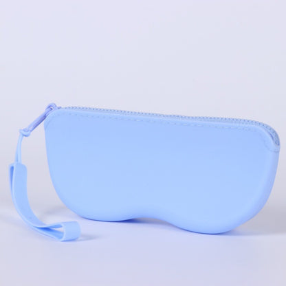 Soft Silicone Zipper Glasses Bag Storage Waterproof Bag Cosmetic Coin Bag for Women Girls Dustproof Glasses Box