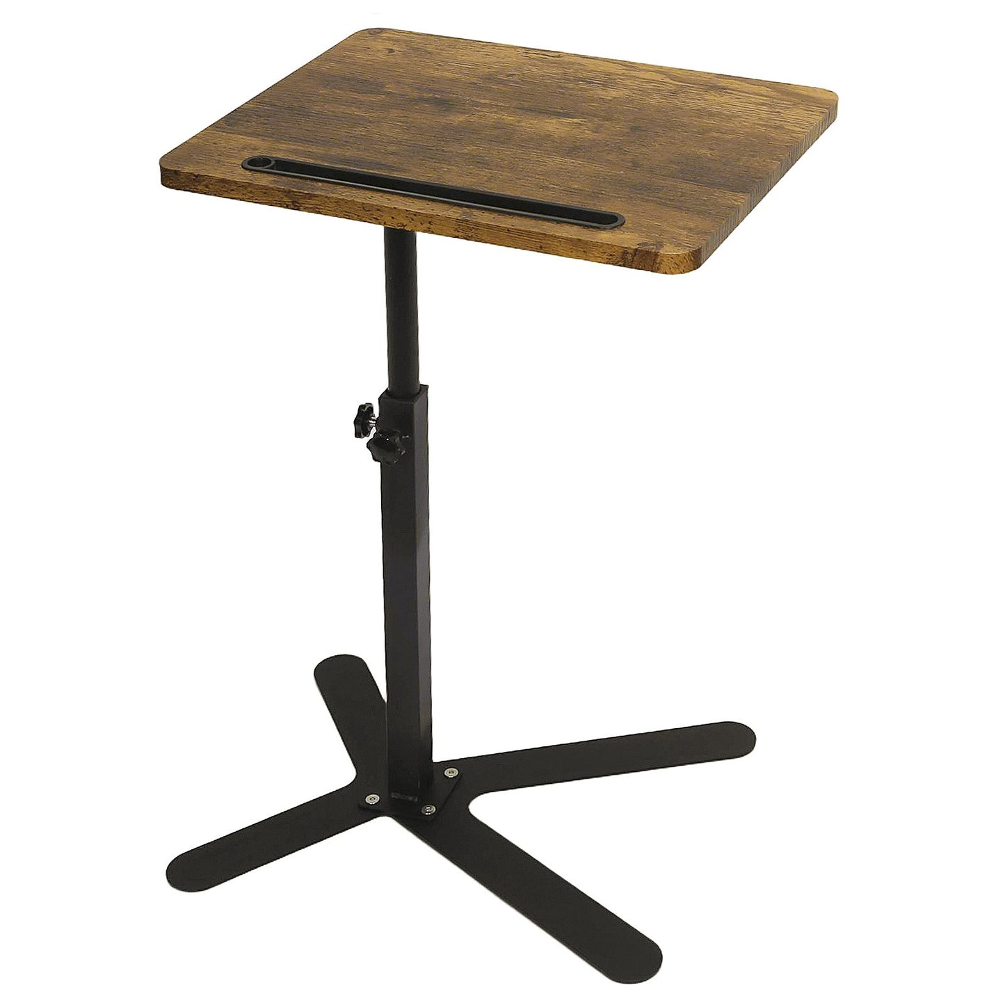 Adjustable Height Laptop Desk Rotating Tabletop Mobile Stand Home Mesa Bedside Table Office Tray Standing Computer Workstat