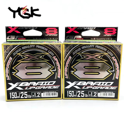 Linha de Pesca YGK X-BRAID UPGRADE X8 100% Original, Linha de Pesca Japonesa de Super QUALIDADE X8 Linha PE 14LB 16LB 22LB 25LB 30LB 40LB 45LB