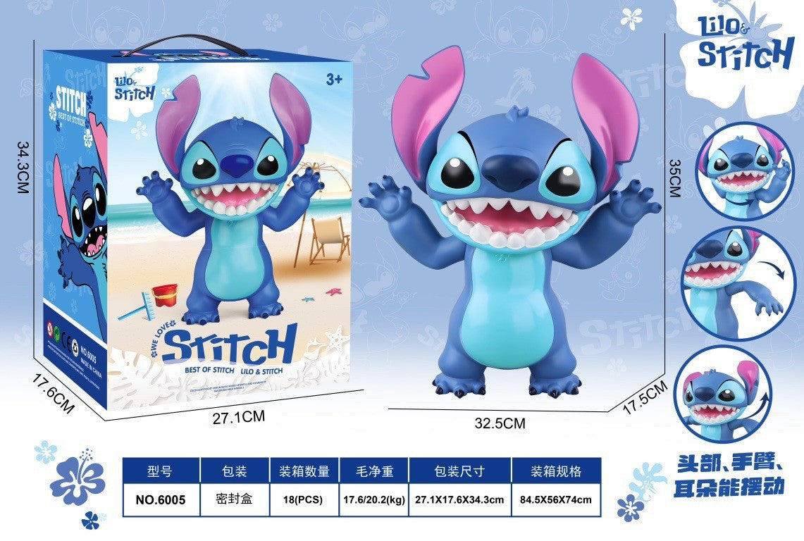 Hot Disney Lilo & Stitch Stitch Large Size Figurine Model Trendy Play Toy Desktop Home Room Decoration Ornament Collectible Gift