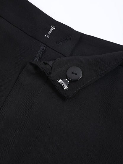 [Vibe] Black Irregular Pants High Waist Leather Long Wide Leg New Loose Fit Trousers Women Fashion Spring Autumn 2025