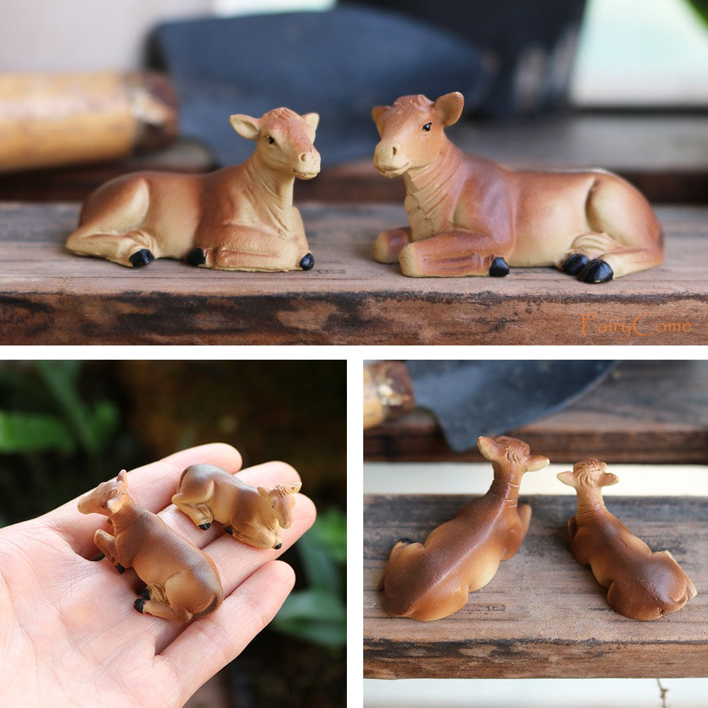Miniature Fairy Garden Squirrels Set Miniature Forest Animal Figures Figurines Kit Mini Garden Supplies Bonsai Decorations