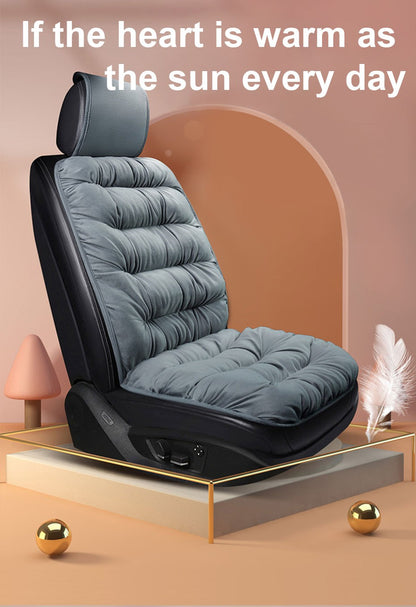 SEAMETAL Winter Car Seat Cover with Back Pad Warm Auto Seat Cushion Front Chair Protector Universal for Suv Pick-Up Truck Sedan