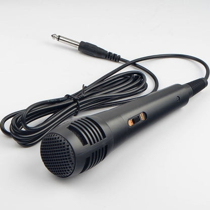 Microfone Dinâmico Profissional Com Fio Vocal para Gravação Karaokê Tubo de Voz 6.35mm /3.5mm