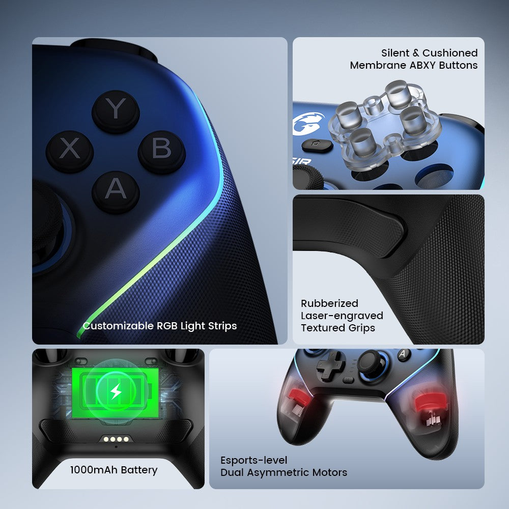 GameSir Super Nova Wireless Pro Controller with Charging Station, Hall Effect Joystick for Nintendo Switch / PC / Android / iOS