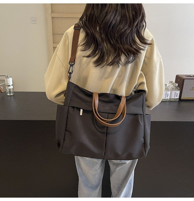 Multi Functional Tote Bag: Durable Nylon Work & Daily Shoulder Purse, Large Capacity Handbag Crossbody Bags for Women Daily Use