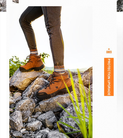GOLDEN CAMEL Waterproof Hiking Shoes Men and Women Outdoor Anti-Slip Climbing Trekking Shoes for Men 2023 Leather Hiking Boots
