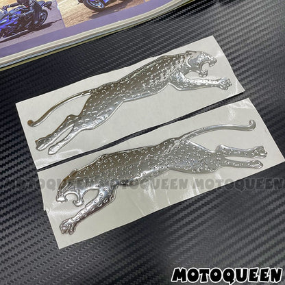 Adesivos de Decoração de Tanque de Combustível 3D com Emblema de Etiqueta Estilo Carro de Motocicleta Leopard para Kawasaki Harley BMW Suzuki