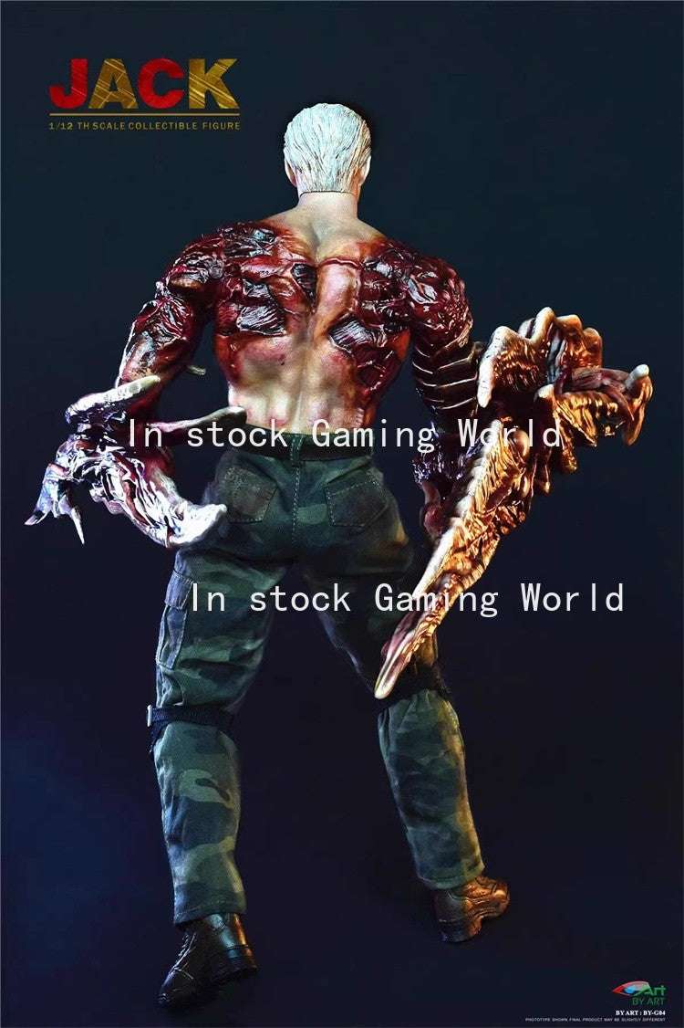 Em Estoque BY-ART 1/12 Resident Evil Jack Krauser Boneco de Ação BY-G04 Coleção de Brinquedos de Presente