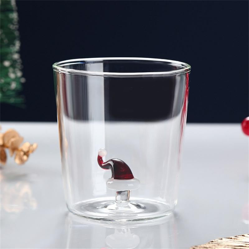 Copo de Vidro Formato de Animal 3D Desenho Animado Copos de Vidro Fofos para Casa Água Café Copo de Camada Única com Hóspedes Suco Bebida Fria Copo