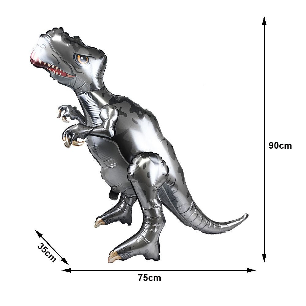 Dinosaur Party Decor 32inch Dinosaur Number Balloons 1-3 Year Olds Kid Birthday Baby Shower Matte Cartoon Foil Balloon Decors